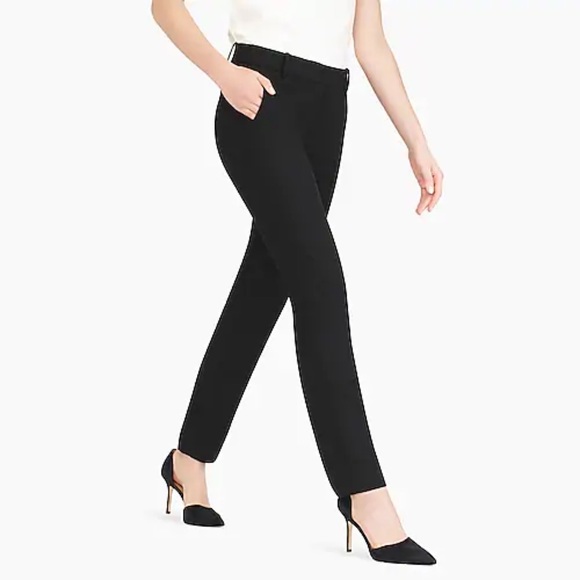 J Crew Black Full-length Stretch Pants - Picture 3 of 5